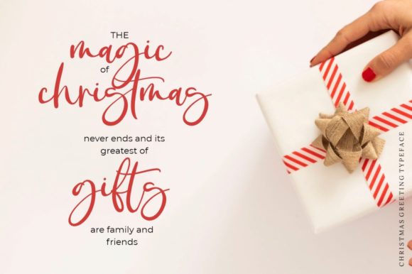 Christmas Greeting Font Poster 6