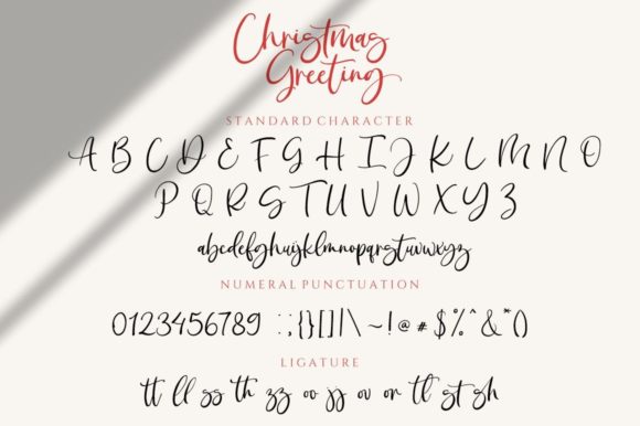 Christmas Greeting Font Poster 10