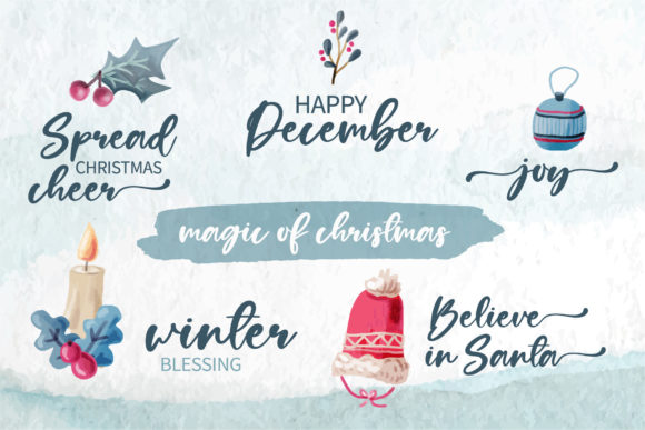 Christmas Jolly Love Font Poster 5