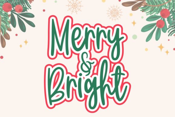 Christmas Joy Font Poster 2