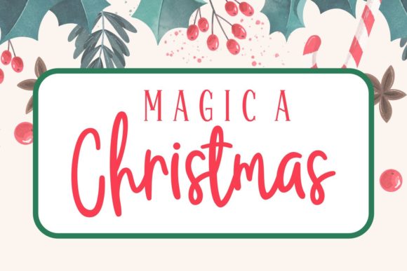 Christmas Joy Font Poster 6