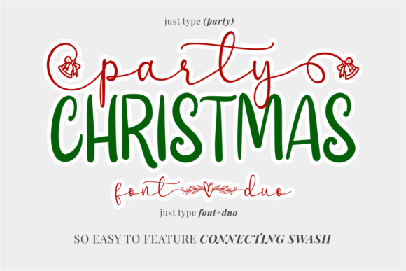 Christmas Party Font Poster 2