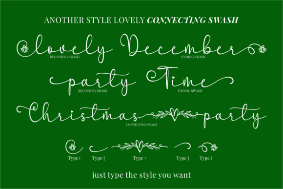 Christmas Party Font Poster 3