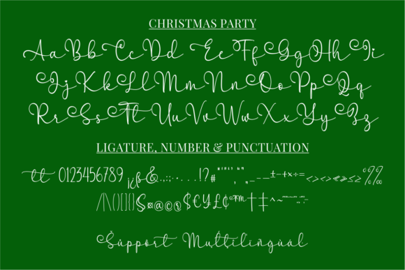 Christmas Party Font Poster 4