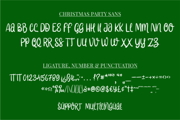 Christmas Party Font Poster 5