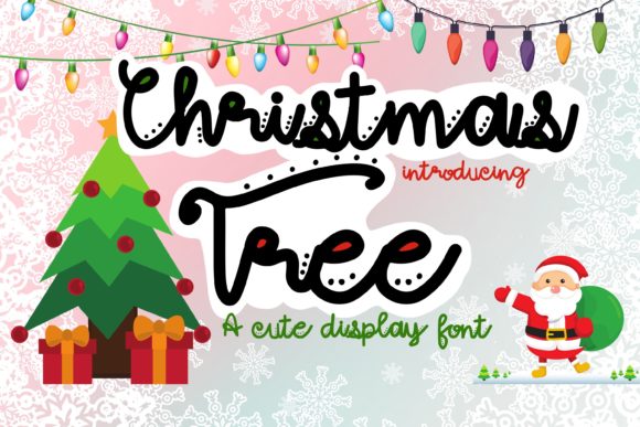 Christmas Tree Font Poster 1