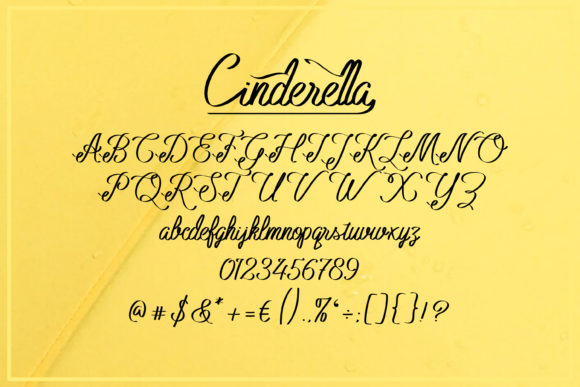 Cinderella Font Poster 5