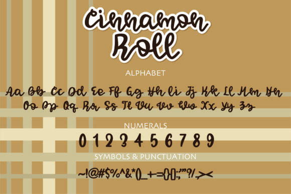 Cinnamon Roll Font Poster 2
