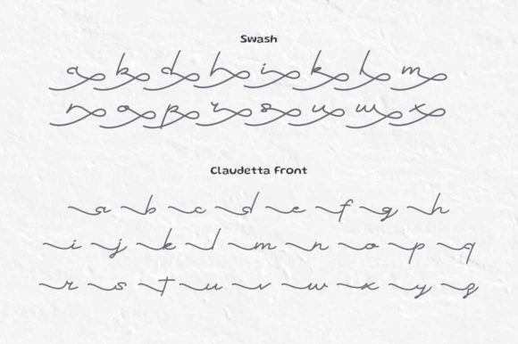 Claudette Signature Font Poster 8