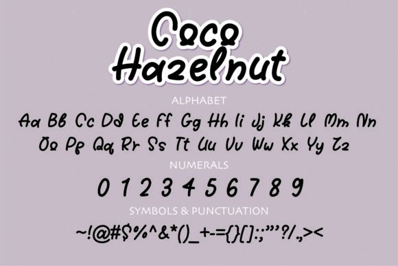 Coco Hazelnut Font Poster 2