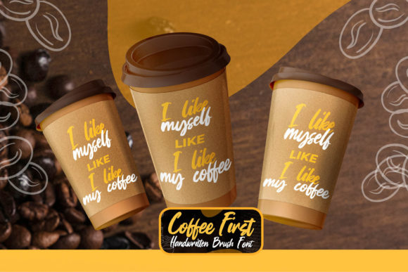 Coffee First Font Poster 5