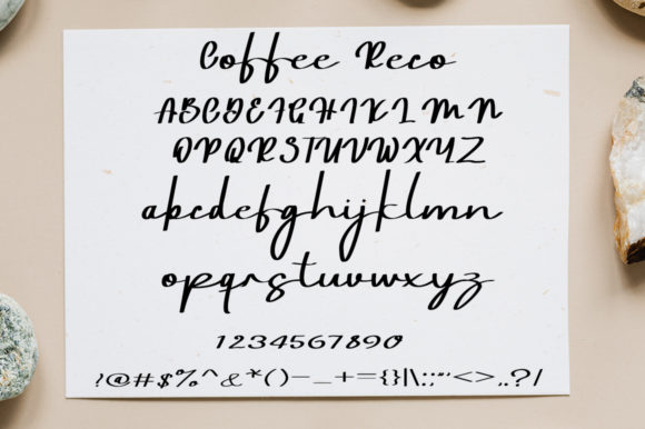 Coffee Reco Font Poster 2
