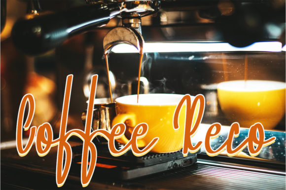 Coffee Reco Font Poster 6