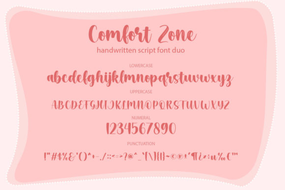 Comfort Zone Font Poster 7