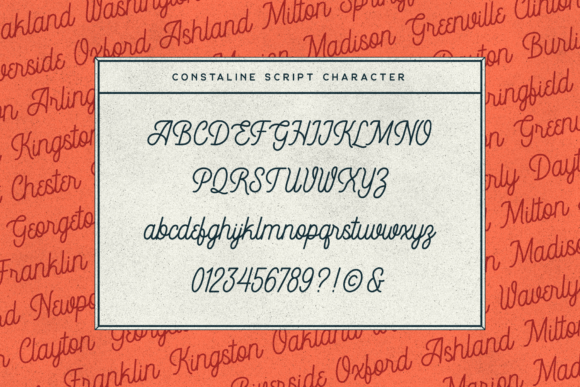 Constaline Font Poster 10