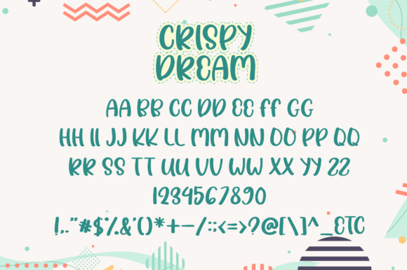 Crispy Dream Font Poster 5