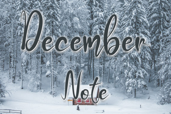 December Note Font Poster 3