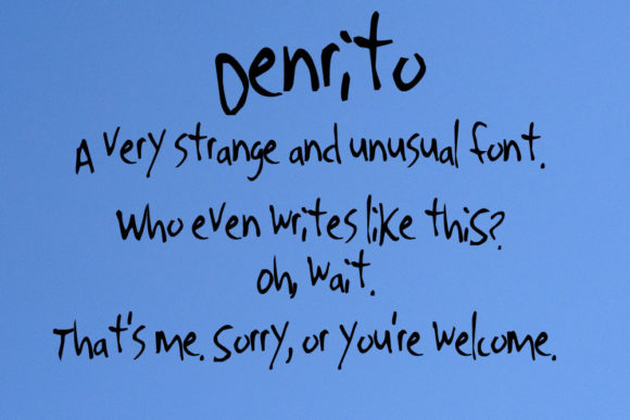 Denrito Font Poster 2