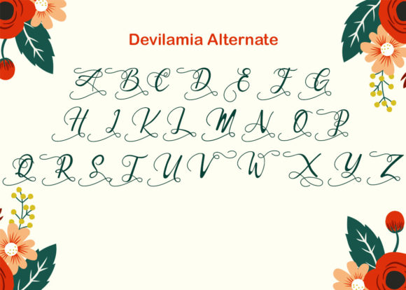 Devilamia Font Poster 4