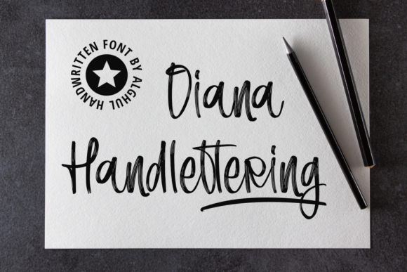 Diana Handlettering Font Poster 1