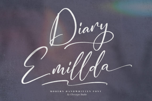 Diary Emillda Font Poster 1