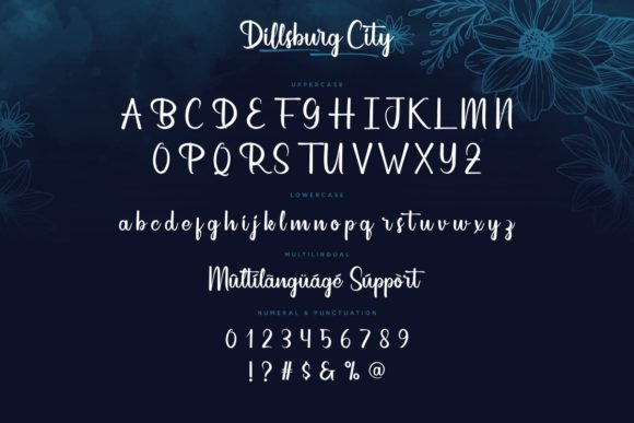 Dillsburg City Font Poster 4