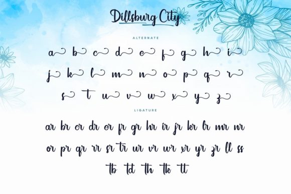 Dillsburg City Font Poster 6