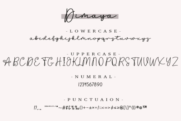 Dimaya Font Poster 7