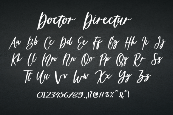 Doctor Directur Font Poster 9