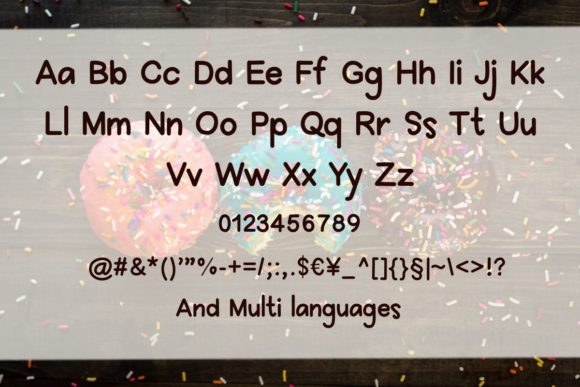 Donut Font Poster 2