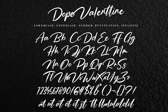 Dope Valenttine Font Poster 9