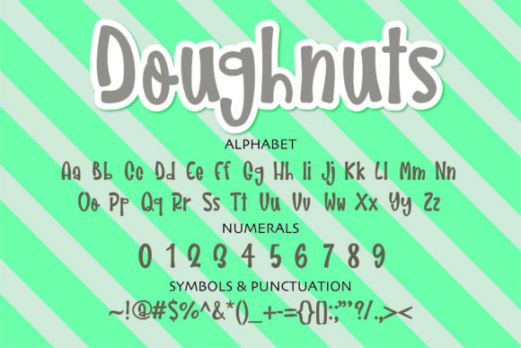 Doughnuts Font Poster 2