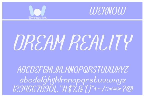 Dream Reality Font Poster 2