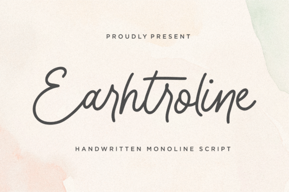 Earhtroline Font Poster 1