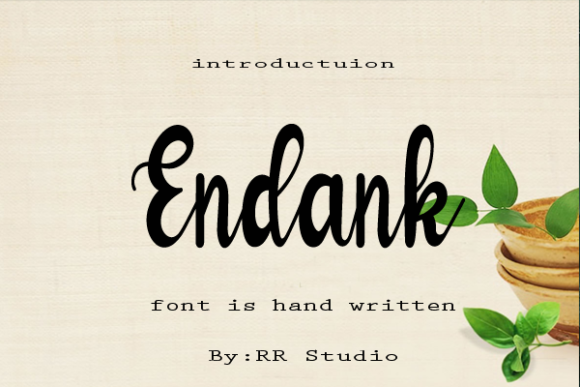 Endank Font