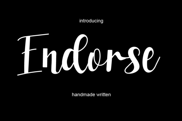 Endorse Font