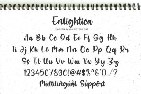 Enlightica Font Poster 8