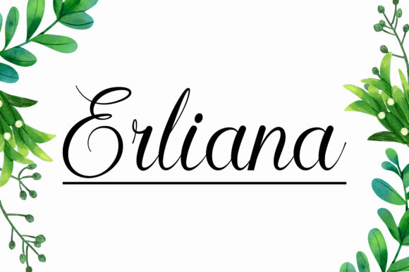 Erliana Font Poster 1