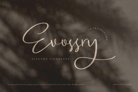 Evossry Font Poster 1