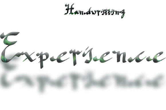 Experience Font Poster 8