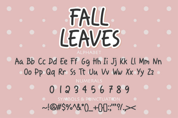 Fall Leaves Font Poster 2