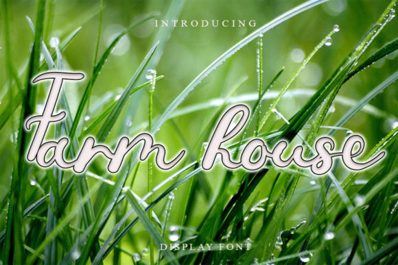 Farm House Font Poster 1