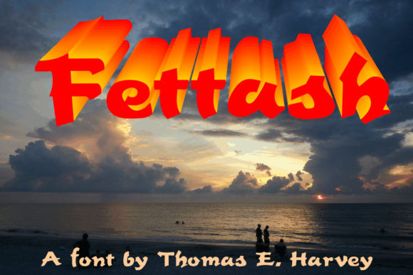 Fettash Font Poster 2