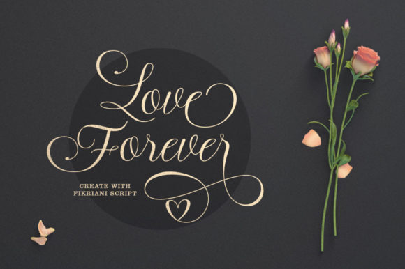 Fikriani Script Font Poster 8