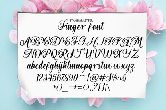 Finger Font Poster 3
