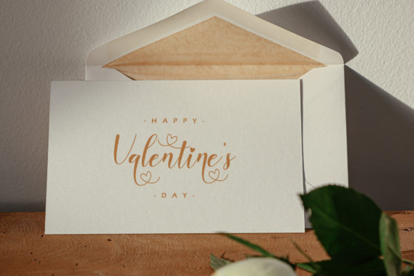 First Valentine Font Poster 3