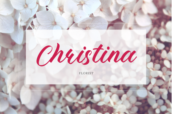 Florence Eloise Font Poster 3