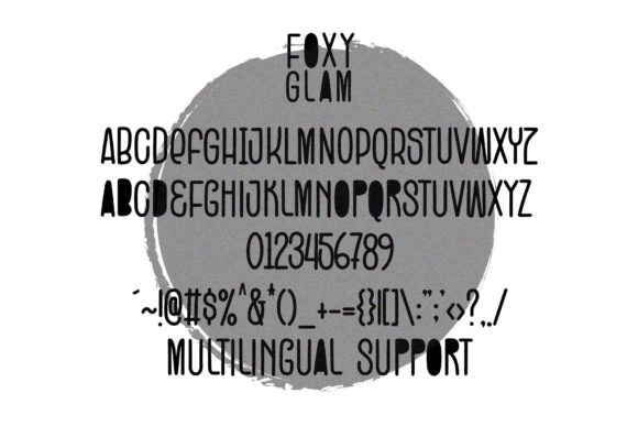 Foxy Glam Font Poster 5