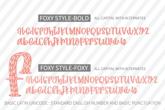 Foxy Style Font Poster 3