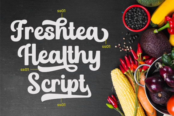 Freshtea Healthy Font Poster 2